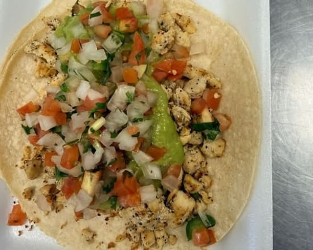 Pollo Asado Taco.