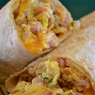 Ham Breakfast Burrito